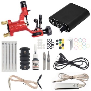 Foto 3 | Foto 3 | Kit De Máquina De Tatuaje Joint Starter Rotary Motor Pistola Roja 110v - Venta Internacional.