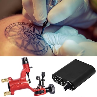 Foto 5 | Foto 5 | Kit De Máquina De Tatuaje Joint Starter Rotary Motor Pistola Roja 110v - Venta Internacional.