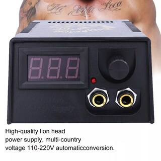 Foto 5 | Foto 5 | Fuente De Alimentación Para Tatuajes Fuente De Lcd Portátil Profesional Negra - Venta Internacional.