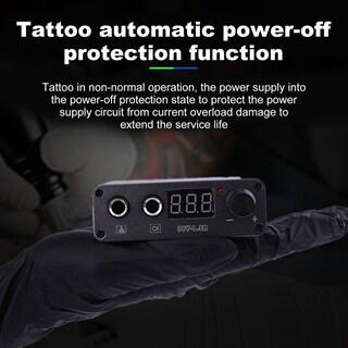 Foto 3 | Foto 3 | Fuente De Alimentación Para Máquinas De Tatuaje Ed150 Portátil Ajustable Antifatiga - Venta Internacional.
