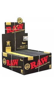 Foto 2 | Foto 2 | Rolling Papers Raw Negro Tamaño King Delgado Clásico Ultrafino - Venta Internacional.