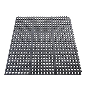 Foto 1 | Foto 1 | Tapete Antifatiga Belug Antiderrapante Negro 93 x 93 cm