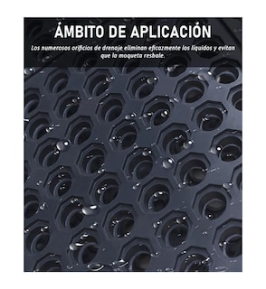 Foto 4 | Foto 4 | Tapete Antifatiga Belug Antiderrapante Negro 93 x 93 cm