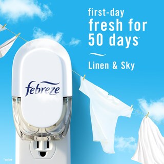 Foto 3 | Foto 3 | Ambientador Febreze Plug In Linen & Sky Scent 4 Recambios - Venta Internacional.
