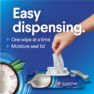 Foto 5 | Foto 5 | Toallitas Limpiadoras Clorox Scentiva Pacific Breeze & Coconut 75x3 - Venta Internacional.