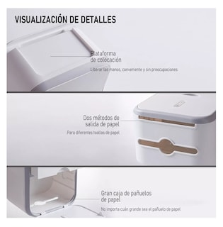 Foto 4 | Foto 4 | Dispensador de Papel Higiénico con Soporte Cajon
