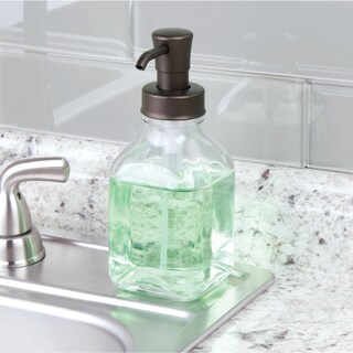 Foto 7 | Foto 7 | Dispensador De Jabón Líquido Mdesign Vidrio Cuadrado 400 Ml Paquete De 2 - Venta Internacional.