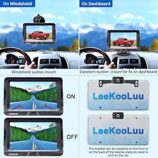 Foto 5 | Foto 5 | Cámara De Respaldo Inalámbrica Leekooluu Lk2 Hd 1080p Monitor De 5 Pulgadas - Venta Internacional.