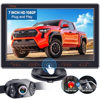 Foto 1 | Foto 1 | Cámara De Respaldo Yakry Y16 De 7 Pulgadas Hd 1080p Touch Para Automóviles - Venta Internacional.