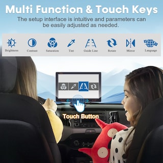 Foto 5 | Foto 5 | Cámara De Respaldo Yakry Y16 De 7 Pulgadas Hd 1080p Touch Para Automóviles - Venta Internacional.