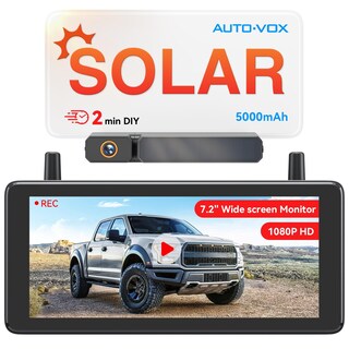 Foto 1 | Foto 1 | Cámara De Respaldo Inalámbrica Auto-vox 7.2 Dvr Portátil Solar Hd 1080p - Venta Internacional.