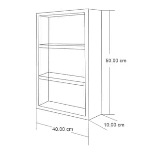 Foto 3 | Foto 3 | Botiquin Repisa Mdf 50cm Pared Primeros Auxilios Color Blanco