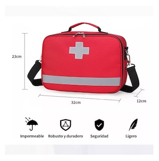Foto 2 | Foto 2 | Kit de Mochila de Emergencia Médica Lab.G Roja Multifuncional Impermeable
