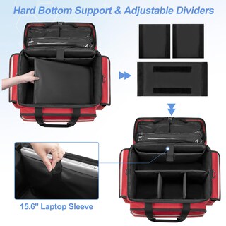 Foto 3 | Foto 3 | Bolsa Médica Trunab Con Ruedas Con Carrito Desmontable  Color Rojo - Venta Internacional.