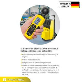 Foto 5 | Foto 5 | Medidor de Ozono Oz-One Profesional Análisis Medioambiental (ppm-µg/m³) Temp y Humedad Trotec