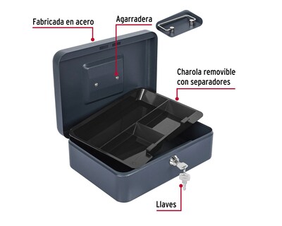 Foto 2 | Foto 2 | Caja para Dinero Hermex CADI-25 color Negro