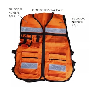 Foto 3 | Foto 3 | Chaleco Brigadista Eo Safe Imports Esi-6711 Reflejante Seguridad Industrial Naranja