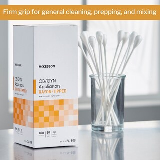 Foto 2 | Foto 2 | Aplicadores De Obstetricia Y Ginecología Mckesson Con Punta De Rayón, 8 Cm, 500 Unidades - Venta Internacional.