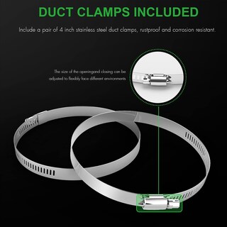 Foto 5 | Foto 5 | Manguera De Ventilación Para Secadora Healsmart 4 Conductos De Aluminio De 25 Pies Con Abrazaderas - Venta Internacional.