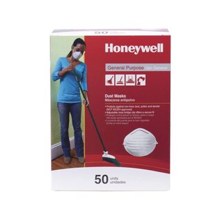 Foto 3 | Foto 3 | Mascarilla Antipolvo Desechable Honeywell Nuisance, Caja De 50 Unidades, Rws-54001 - Venta Internacional.