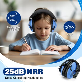 Foto 2 | Foto 2 | Auriculares Con Cancelación De Ruido Y Set De Seguridad Para Niños Workpro - Venta Internacional.