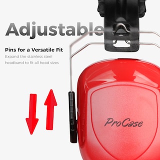 Foto 2 | Foto 2 | Orejeras De Seguridad Procase Con Reducción De Ruido Nrr 28 Db, Color Rojo Puro - Venta Internacional.