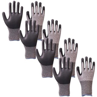 Foto 1 | Foto 1 | Guantes Anti Corté Multiusos Ventdepot Mxbgv-009 4 Pares Gris/negro