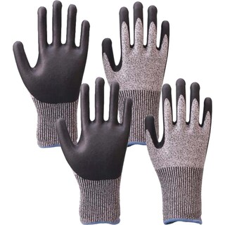 Foto 1 | Foto 1 | Par Guantes Anti Corté Trabajo Rudo Ventdepot Mxbgv-002 2 Pares Gris/negro