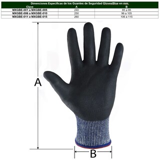 Foto 4 | Foto 4 | Guantes Para Cortar Azules Ventdepot Mxgbe-007 2 Pares Azul