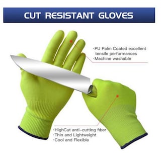 Foto 3 | Foto 3 | Par Guantes Anti Corté Trabajo Rudo Ventdepot Mxgsl-012 2 Pares Amarillo