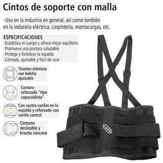 Foto 2 | Foto 2 | Cinto De Soporte Con Malla, Iusa