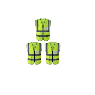Foto 1 | Foto 1 | Chalecos Reflectantes De Seguridad Vial/industrial 3 Piezas Eo Safe Imports Esi-11975 Amarillo