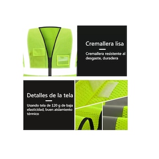 Foto 3 | Foto 3 | Chalecos Reflectantes De Seguridad Vial/industrial 3 Piezas Eo Safe Imports Esi-11975 Amarillo