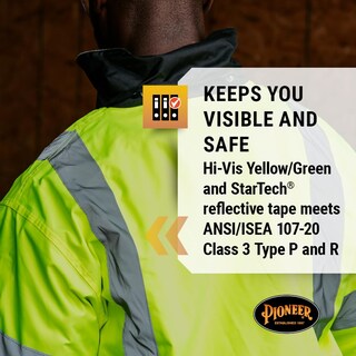 Foto 3 | Foto 3 | Chaqueta Bomber De Seguridad Pioneer Hi Vis Impermeable Para Hombre - Venta Internacional.