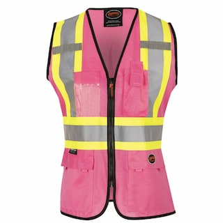 Foto 1 | Foto 1 | Chaleco De Seguridad Pioneer Para Mujer Con Cinta Reflectante De Alta Visibilidad Rosa - Venta Internacional.