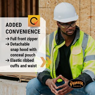 Foto 5 | Foto 5 | Chaqueta Bomber De Seguridad Pioneer Hi Vis Impermeable Para Hombre - Venta Internacional.