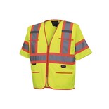 Chaleco De Seguridad Pioneer De Alta Visibilidad Con Mangas De Tricot En L, Amarillo/verde - Venta Internacional.