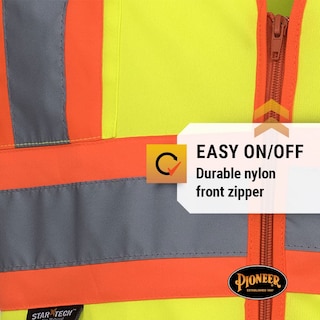 Foto 4 | Foto 4 | Chaleco De Seguridad Pioneer De Alta Visibilidad Con Mangas De Tricot En L, Amarillo/verde - Venta Internacional.