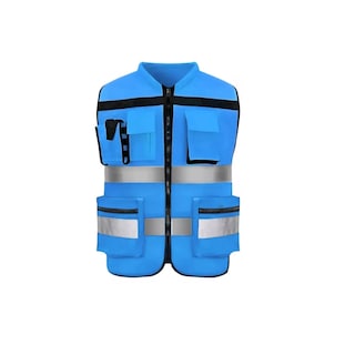 Foto 3 | Foto 3 | Chaleco De Seguridad Reflejante Industrial Talla M Eo Safe Imports Esi-19835 Azul
