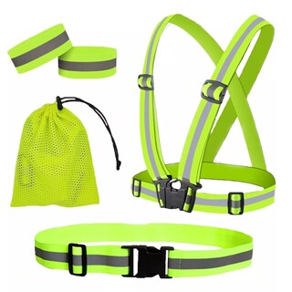 Foto 1 | Foto 1 | Kit Chaleco Reflejante Seguridad Eo Safe Imports Esi-10189 Verde 5 Piezas