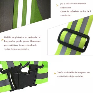 Foto 2 | Foto 2 | Kit Chaleco Reflejante Seguridad Eo Safe Imports Esi-10189 Verde 5 Piezas