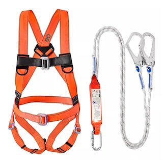 Foto 2 | Foto 2 | Arnés Seguridad Contra Caídas con Gancho Doble 200cm Eo Safe Imports Esi-15646 Naranja