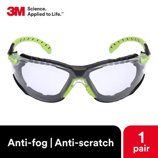 Foto 3 | Foto 3 | Gafas De Seguridad 3m Solus Serie 1000, Lentes Transparentes, Verde/negro - Venta Internacional.