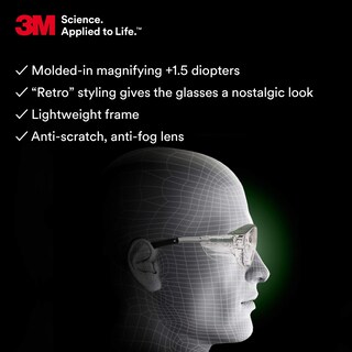 Foto 4 | Foto 4 | Gafas De Seguridad 3m Nuvo Con Lectores Y Lente Transparente De 1,5 Dioptrías - Venta Internacional.