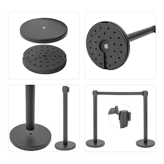 Foto 2 | Foto 2 | Postes Delimitadores Gutstark Unifila Cinta Retráctil Negra 3 PZAS