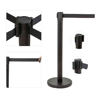 Foto 3 | Foto 3 | Postes Delimitadores Gutstark Unifila Cinta Retráctil Negra 3 PZAS