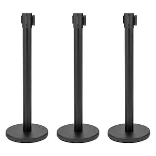 Foto 4 | Foto 4 | Postes Delimitadores Gutstark Unifila Cinta Retráctil Negra 3 PZAS