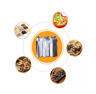 Foto 4 | Foto 4 | Bolsas Metalizadas Polietileno Triple Café/alimentos 250g Plata