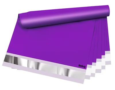 Foto 1 | Foto 1 | Bolsas Sobres Plástico Envíos Paquetería 25 X 35 Cm + 2 Plumas 200 Pzs Belug, Morado