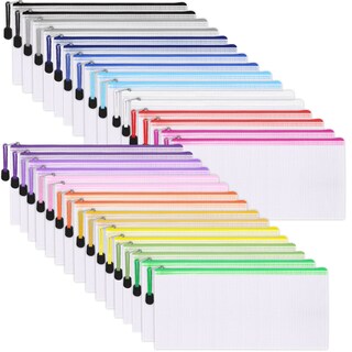 Foto 1 | Foto 1 | Bolsa De Malla Con Cremallera Eoout, 72 Unidades, 16 Colores, 23,5 X 11,5 Cm, Pvc - Venta Internacional.